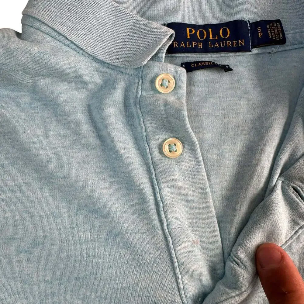 Polo Ralph Lauren Classic Fit Soft Cotton Polo Shirt Light Blue S/P